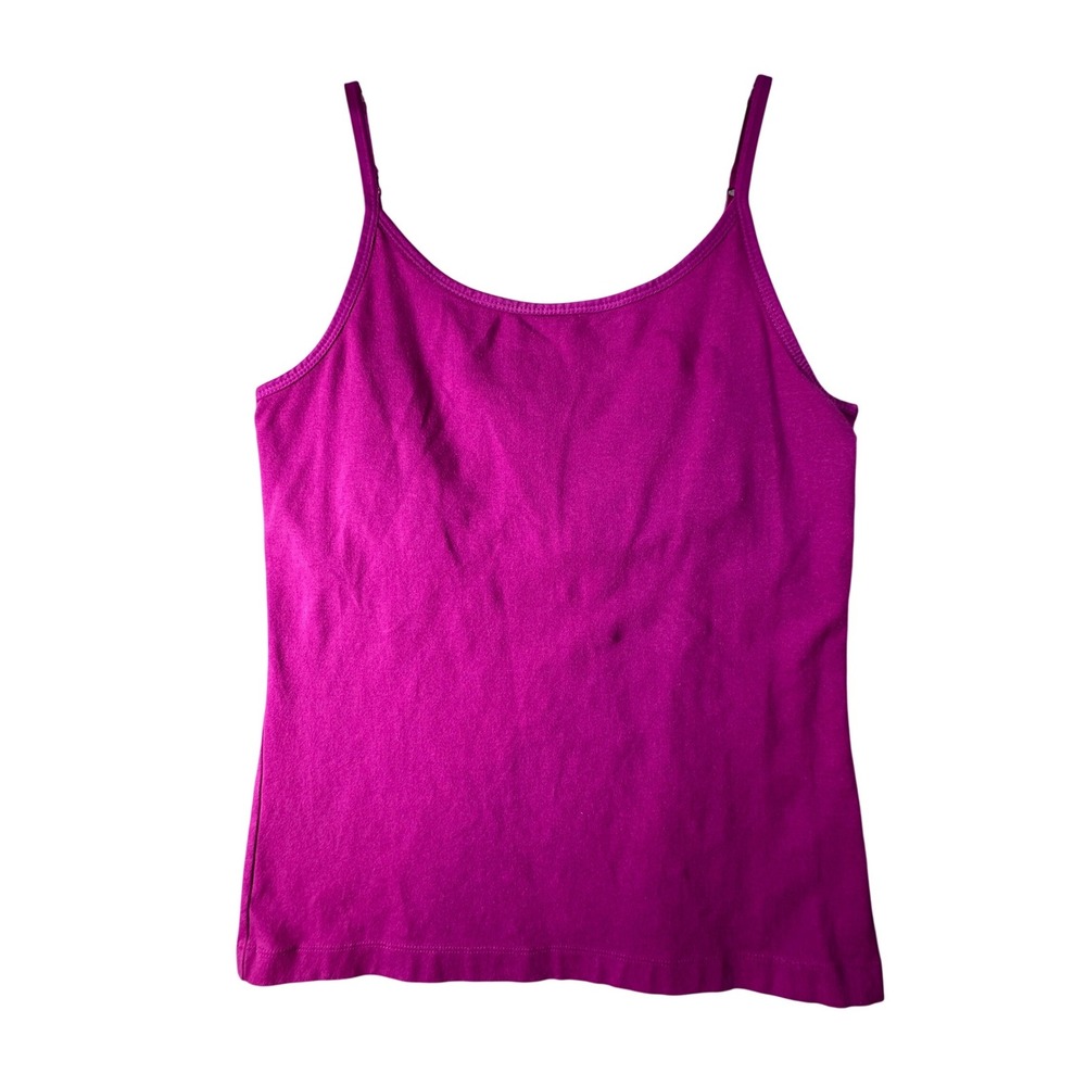 Eddie‎ Bauer Cami Shelf Bra Tank Top Magenta Pink Casual Gorpcore Small S Sporty